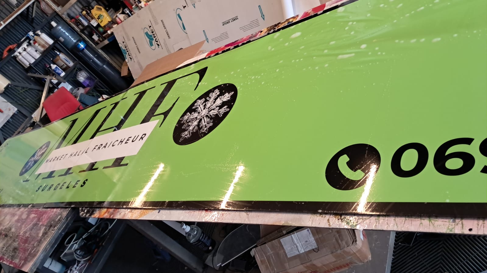 Enseigne market Halal Fraicheur